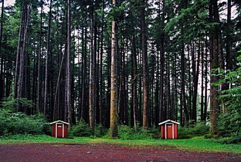 Outhouses on Vancouver Island, BC