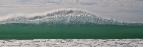 Long wave shooting skyward