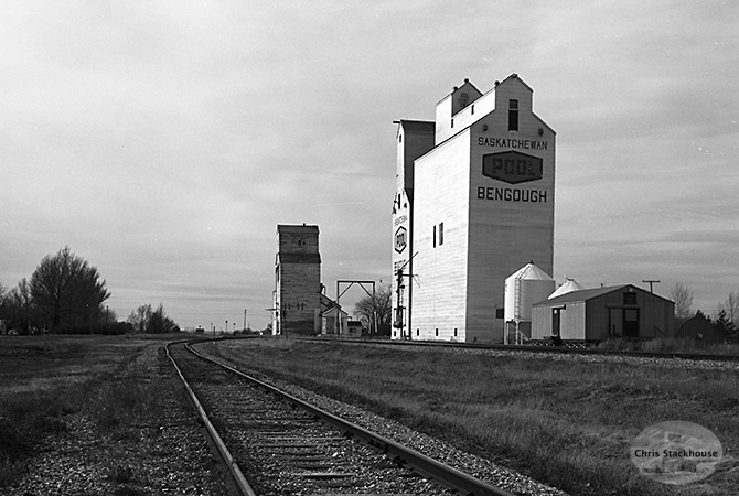 Wooden elevators at Bengough, SK