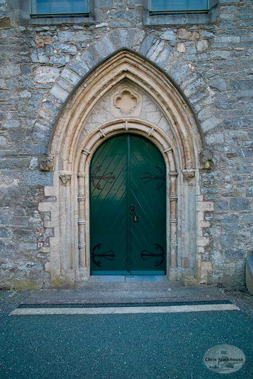 Photo of door at St Candice's Parish Cathedral, Kilkenny, County Kilkenny, Republic of Ireland. Photo of door at St Candice's Parish Cathedral, Kilkenny, County Kilkenny, Republic of Ireland.